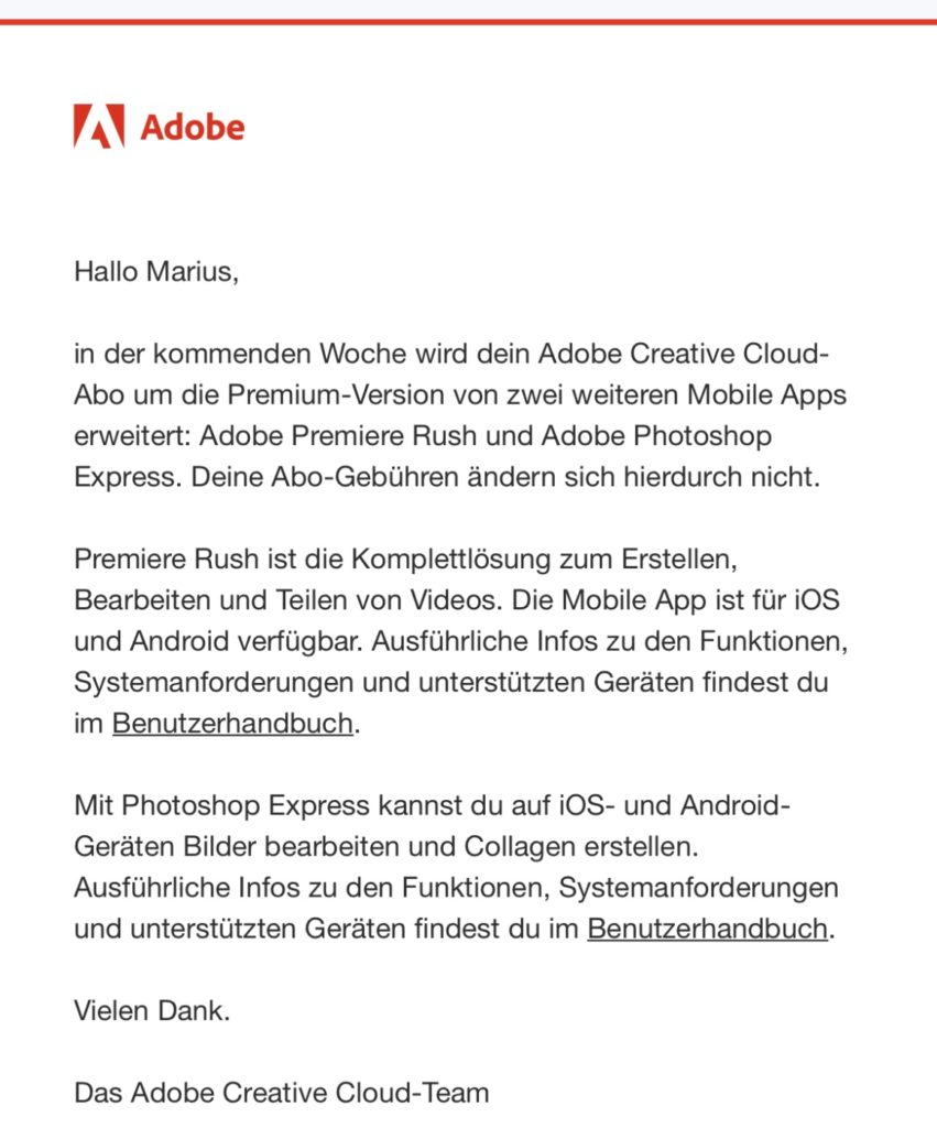 Adobe Creative Cloud Foto Abo bekommt neue Apps und Programme